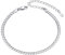Chaine de Cheville Argent 925 Sterling Acier Inoxydable [Cubaine] Bracelet de Pied Femme Maille 22 cm 5mm Bracelet de Cheville Fille Chaîne Pied Plage Ete Vacanvce Soeur Copine