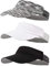 SATINIOR Sonnenblende, verstellbar, leicht, schnell trocknend, für Herren und Damen, Golf, Sommer, Strand, Pool, Sport (schwarz, grau, weiß), Weiß, Grau, Schwarz, Large
