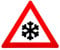 Original Verkehrsschild 101-51 * Schnee - oder Eisglätte * SL 900 mm Verkehrszeichen RAL Warnschild Strassenschild Hinweisschild Gefahrenschild StVO