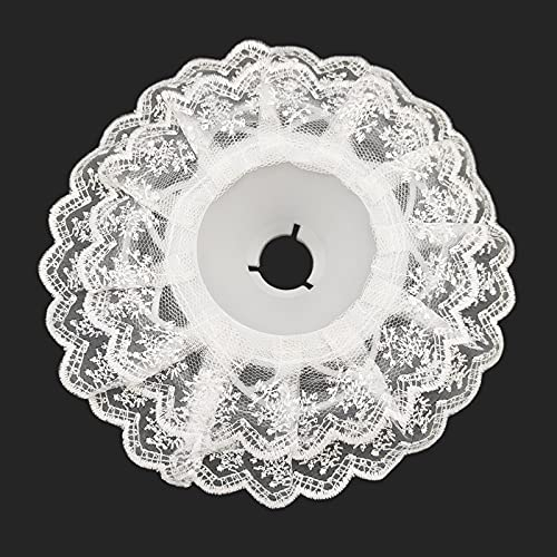 DAWN FLAME 10 Stück Spitzenstrauß, Kragen, Manschetten, DIY, Hochzeit, Brautstrauß, Clip, Spitze, Dekoration, Blumengriffhalter (weiß)