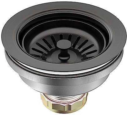 BOTEMY B9173 Ensemble de bonde d'évier de cuisine 8,9 cm avec panier amovible en acier inoxydable 304 (bronze huilé)