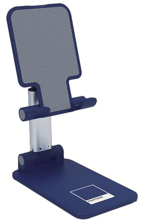 Celly Pantone Desk Stand per Telefono Regolabile, Supporto Smartphone da Scrivania, Porta Telefono da Tavolo con Braccio Estendibile e Compatibilità Universale, Navy