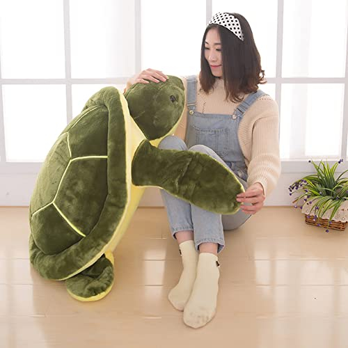 40cm Schildkröte Kuscheltier Gefüllte Plüschtier Groß Turtle Plush Schildkröte Grün Stofftier Kuscheltier Weiches Flauschiges Plüschtier Spielzeug für Bett Auto und Zuhause