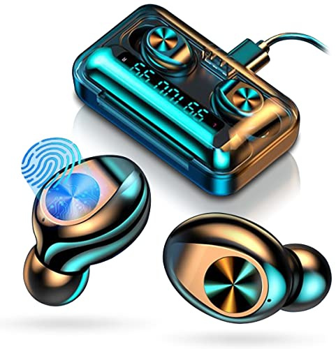 Bluetooth In Ear Kopfhörer In-Ear Kabellos kompatibel mit Huawei Smartphone Sport Ohrhörer In-Ear Kopfhörer mit Mikrofon Bluetooth ideal für Sport und Alltag, Smartphone:Huawei P40 Lite