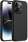 JETech Silikon Hülle für iPhone 14 Pro Max 6,7 Zoll, Ganzkörper Handyhülle mit Seidig-Weicher Berühren, Stoßfest Schutzhülle mit Mikrofaser-Futter (Schwarz)