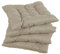 Gutekissen® Stuhlkissen gesteppt Quadrat Polsterauflage Auflage für Stühle/Bänke für Haus und Garten Sitzauflage Gartenkissen Sitzkissen viele Farben (50x50, Beige, 1)