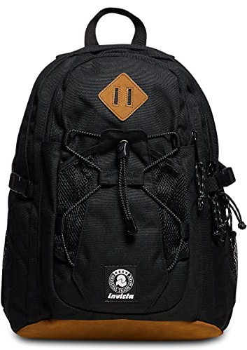 Invicta Rucksack MOAB PRO - Schwarz - PC-Tasche - Studio, Arbeit und Freizeit - für Herren und Damen, Schwarz, Taglia unica, Modern