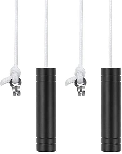 UYUYong 2Pcs Bathroom Light Pull Cord Black 5.8cm Pull Cord Handle Light Cylindrical Pull Cord Extension with 150cm Cord Connector for Bathroom Toilet Light Ceiling Light Fan Switch