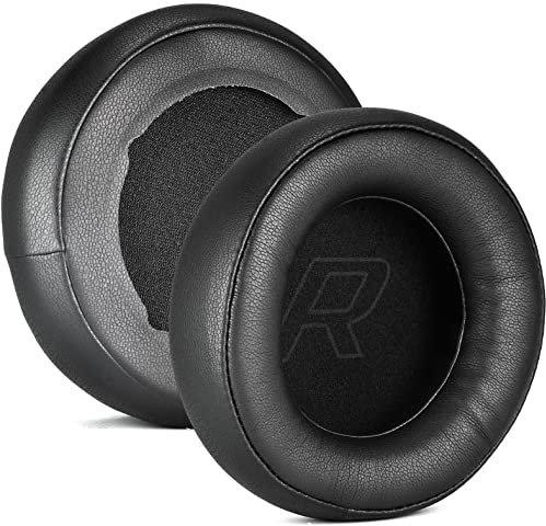 XBERSTAR Cuscinetti auricolari di ricambio per cuffie 1More Spearhead VR H1005 H1006 PRO H1707 (pelle proteica nera)