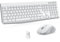 KOORUI Tastatur und Maus Kabellos, Leise Maus Tastatur Set Deutsches Layout QWERTZ mit 12 Funktionstasten 2.4 GHz Tastatur Maus Set für Windows, MacOS, Linux-Weiß (Batterie Nicht Enthalten)