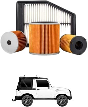 Kit 3 Filtri Tagliando compatibile con SUZUKI Samurai Fuoristrada Chiuso 1.3 Trazione integrale 59 kw Benzina 2000-2004