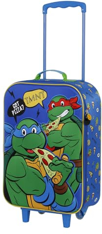 Ninja Turtles Mates-Soft 3D Trolley-Koffer, Grün, 17 x 33 x 52 cm, Kapazität 26 L