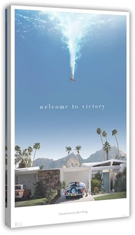 NEDOES Filmposter Don't Worry Darling, Leinwand-Poster, Schlafzimmer, Dekoration, Sport, Landschaft, Büro, Raumdekoration, Geschenk, Rahmen-Stil, 30 x 45 cm