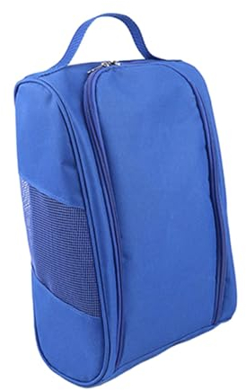 LOVIVER Golf-Schuhtasche, Schuhbeutel, Oxford-Stoff, Mehrzweck-Schuh-Tragetasche mit Reißverschluss, Sportschuh-Etui für, Blau