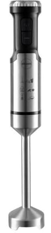 Stabmixer, Elektrische Stabmixer, Messer aus rostfreiem Stahl, 12 Geschwindigkeiten & Turbo-Taste, 1000w Leistung, silber/schwarz