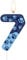 mciskin Blue Dog Paw 7th Birthday Candle, Dog Paw Cake Decorations, Blue Number 7 Candle for Cake, Candles Cupcake Topper for Boy Girl 7th Birthday Decorations,Pet Party Candle, Pet Party Supplies