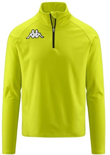 Kappa - Felpa, Uomo Donna, Verde, Nylon, Sci, 6CENTO 687BK, Taglia: XS