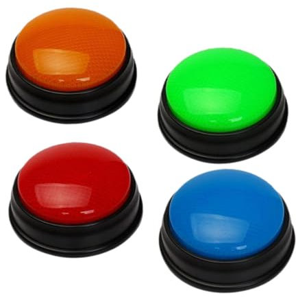 QUMIIRITY 4pcs Game Buzzer Flashing Boys and Girls Buzzer Sound for Classroom Games and Boys and Girls Activities