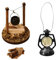 behone Accessoires Feu de Camp de Miniature,Fantaisie Accessoire de Foyer à Bois Miniature,DIY Maison de Poupée Poêle Feu de Camp Jouet,Foyer à Bois de Chauffage Décoration Miniature Accessoires