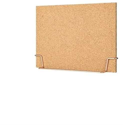 Tableau D'Affichage En Liège Tableau de liège de bureau 20 * 30 cm tableau de mémo debout de bureau tableau de message de note en bois résineux(Rose Gold Frame)