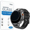 Frgnie Lot de 3 films de protection d'écran en verre HD compatibles avec la montre intelligente LIGE TX2 1,75 pour homme 1,75 - Rond