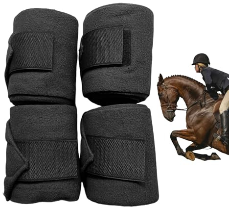 Yhsioaklo Schutzbandagen für Pferde | Set mit 4 Bandagen für Pferde | Reitzubehör Frontschutzbänder für Wettkampftraining und Spaziergänge im Freien