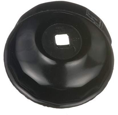 CTA Tools A254 Cap-Type Oil Filter Wrench - 73mm x 14 Flute - Professional Grade, Black Finish, Precision-Stamped, Deep-Reach, 3/8-Inch Drive, Oil Filter Wrench