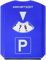 Hama 00083958 Multifunktions-Parkscheibe, Kunststoff, B120 x H155 x T8 mm, blau