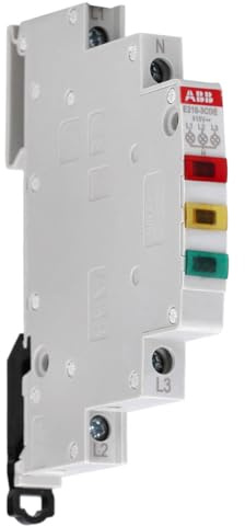 ABB E219-3CDE Leuchtmelder, 16 A, 415/230 V AC, 3 LED rot/gelb/grün | Mod. Breite: 0.5 2CCA703902R0001