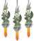 Christbaumschmuck - Cicles der gotische Drache-Feiertags-Verzierung: Set von drei - Drachen-Statue