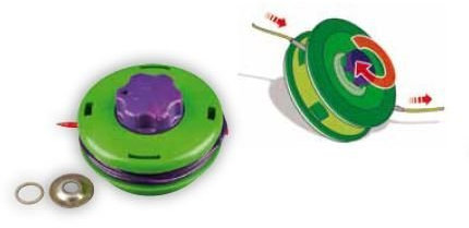 Ratioparts Fadenkopf Tab & Go, halbautomatisch Durchmesser Faden 2,4 mm, bolzenlos