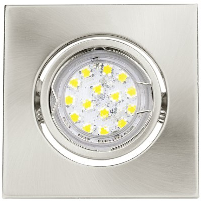 LED Einbauleuchte Nickel matt EGLO 30079 inkl. LED GU10 Leuchtmittel 3Watt 180lm