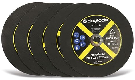 DAYTOOLS Trennscheibe Metall, 230x2,5x22,2 mm, 5 Stück