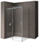 doporro Box Doccia 70x140x195 cm in Vetro Temperato Trasparente 8 mm Porta Scorrevole con Maniglie e Profili Cromati, Trattamento Anticalcare Easy Clean - Ravenna17K