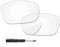 PapaViva Replacement Lenses & Screwdriver for Oakley TwoFace OO9189 Sunglass HD Clear Non-polarized