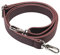 BOMKEE Shoulder Strap Microleather Bag Strap Universal Replacement Adjustable Bags Belt with Metal Swivel Hooks for DIY Purse and Briefcase 61 inch (Brown)