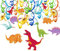 HOWAF Dino Geburtstag Deko, Dinosaurier Party Hängend Wirbel Dekoration, 30 Stück Dino Deckenhänger Spiral Girlande, Dino Deko Kindergeburtstag Deko für Jungen Kinder Babyparty