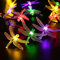 6M 30 LEDs Solar Dragonfly String Light Outdoor Waterproof Light String 8 Modes Fairy Lamp for Garden Patio Fence Wedding Party Decor