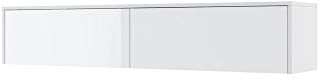 Furniture24 Aufsatz Bed Concept BC15, Schrank für Schrankbettem, 2 Klappen (Weß matt/Weß Hochglanz)