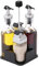 Cruet Sets with Tray Holder, Glass Bottle of Salt and Pepper Set, Oil and Vinegar Bottles Dispenser, Salt and Pepper Shakers Dispensers, BPA Free, Lead Free (Set A)