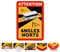 reflecto Hinweisschild ‚Angles Morts‘ | 5 Anbringungsarten | LKW oder Bus-Motiv | entspricht RAL-Farbvorgaben | 250 x 170 mm | Aufkleber, magnetisch | Wohnmobil Wohnwagen (Bus-Motiv, mit Saugnäpfen)