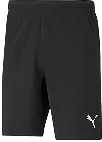 PUMA Herren Teamrise Shorts, Puma Black-puma White, S EU