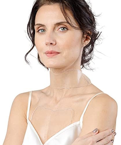 Antifalten Pads für Brust und Hals - Anti-Aging Hautstraffung Straffung Feuchtigkeit Vorbeugung von feinen Linien - hautsichere Silikonpflaster - wiederverwendbare Glättung über Nacht (1-mo Supply)