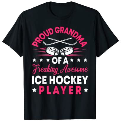 Eishockey Großmutter Zitat Großmutter T-Shirt