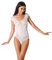Selente Love & Fun verführerisches 2-teiliges Damen Dessous-Set aus Body & exklusiver Satin-Augenbinde, Made in EU, weiß-body-flügel, Gr. S/M/L