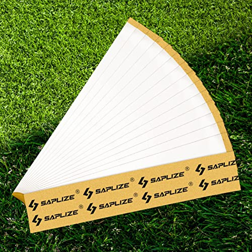 SAPLIZE Golfgriffband, 5,1 x 25,4 cm, lösungsmittelaktiviert, doppelseitig, Klebestreifen zum Nachreißen von Golfschlägern, Holz, Hybrid-Eisenkeil, Putter, 15 Streifen