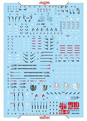 ANSAI Aufkleber fluoreszierend, passend für Hobby RG 1/144 Hi Nu Hi V Scale Modellbausatz