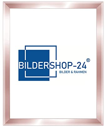 Bilderrahmen modern schmal PRIO 21X29,7cm (DIN A4) Rosegold Rahmen für Bilder Urkunden Poster Farbe & Größe wählbar