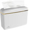 Oasis Creations Dispensador de Toallas de Papel de Mano multipliegue para encimera, dispensador de una Sola Hoja, Color Blanco Brillante