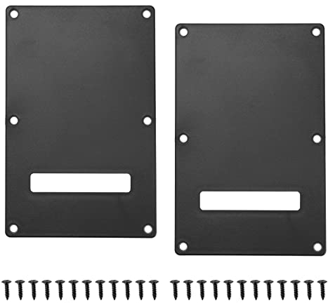 VGOL 2Pcs Guitar Backplate Replacement Compatible with Fender Stratocaster US/Mexico Modern Style Electric Guitar Standard Guitar Back Plate